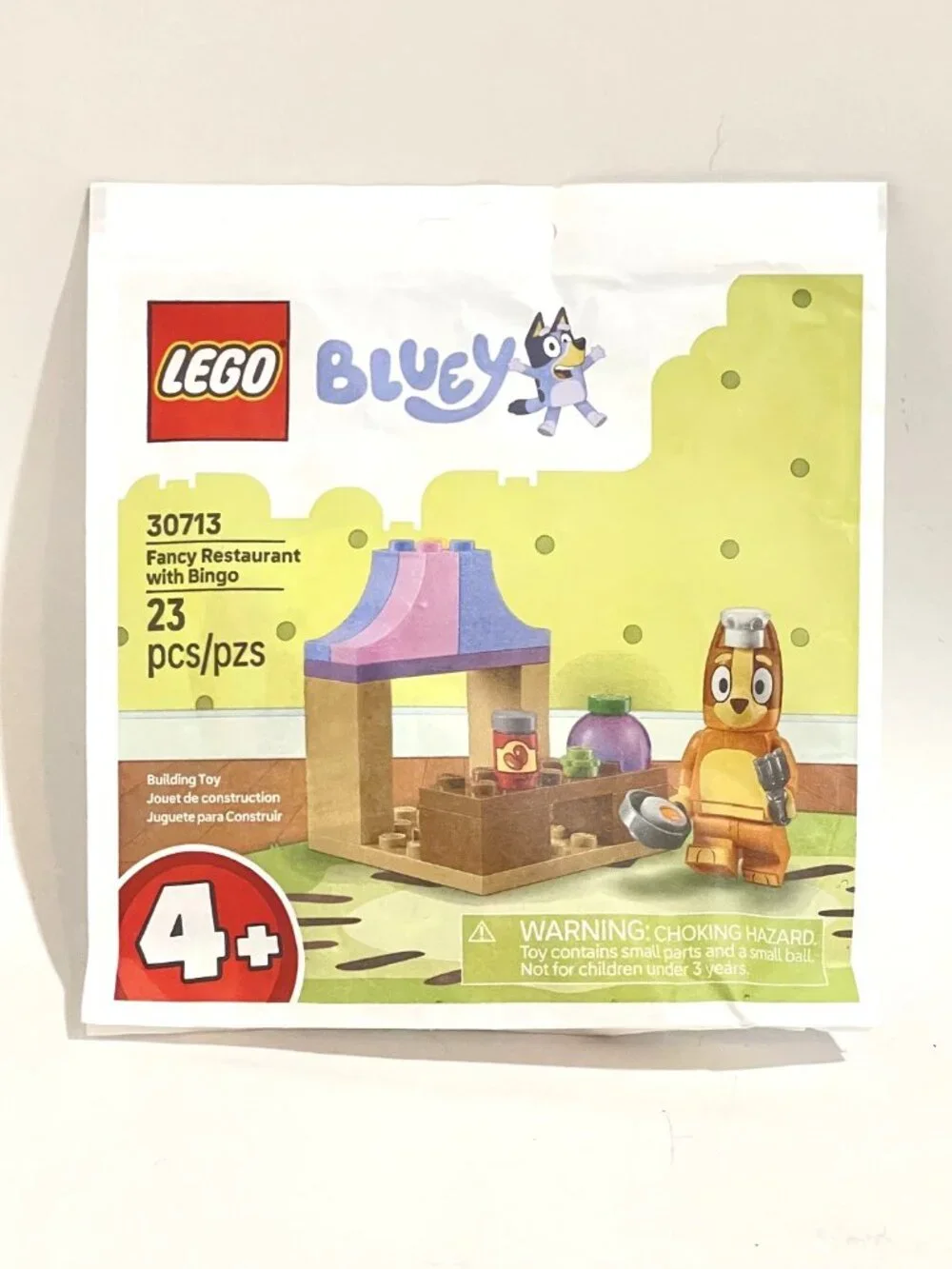 Lego Bluey 30713 Fancy Restaurant with Bingo Paper bag New in Hand